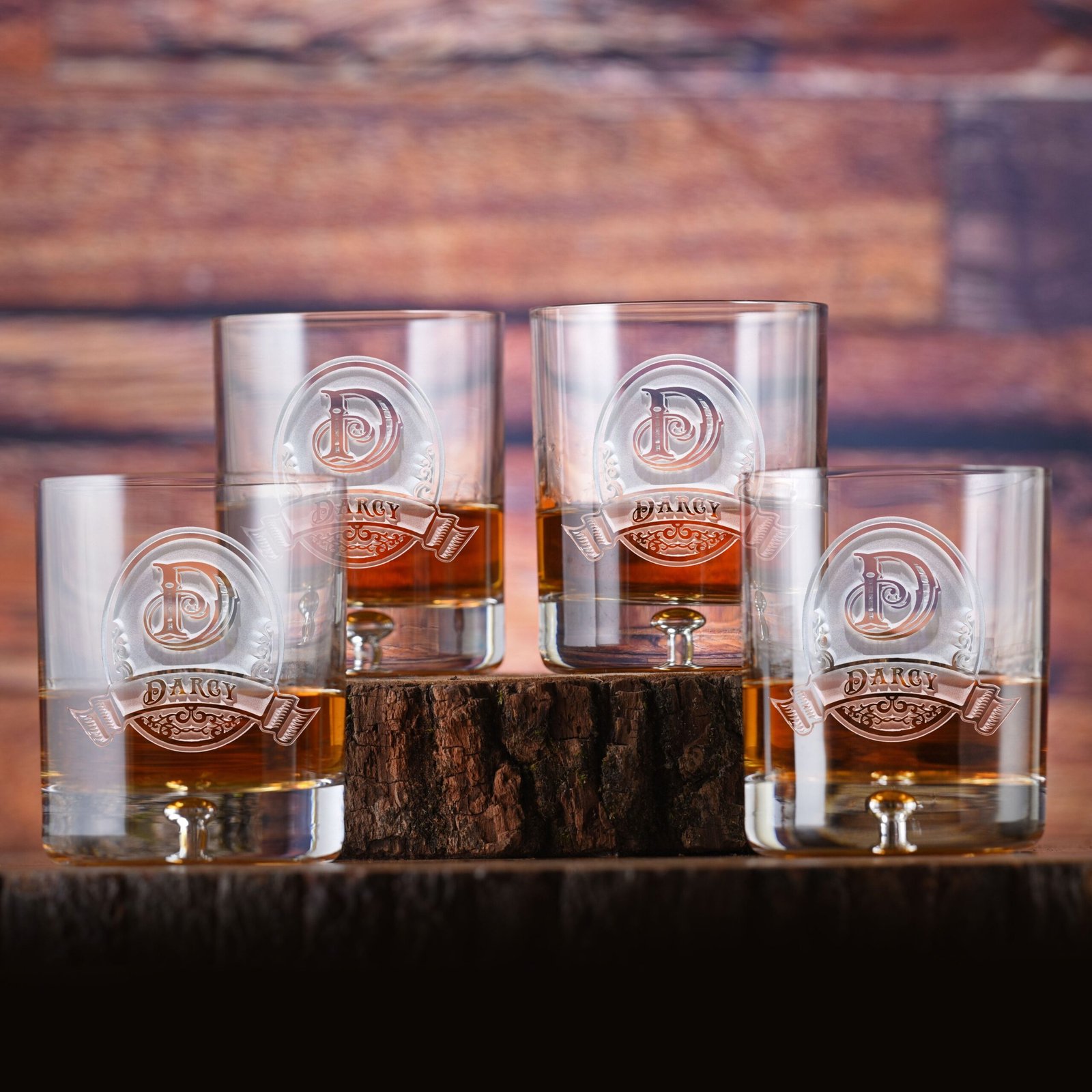Angelundhaustiermarkt Crystal Whiskey Glasses Set of 4 – Elegant Barware